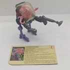 Vtg Playmates TMNT Teenage Mutant Ninja Turtles Krang 1989 Figure w/ File Card