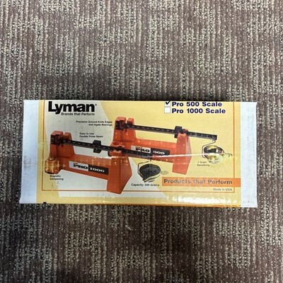 Lyman Pro 500 Reloading Powder Scale 505 Grain Capacity Model 7752222 Made USA