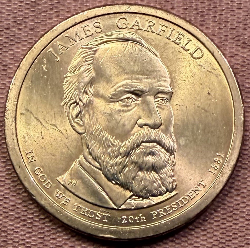 Fascinating James Garfield 1 Dollar Coin Photos