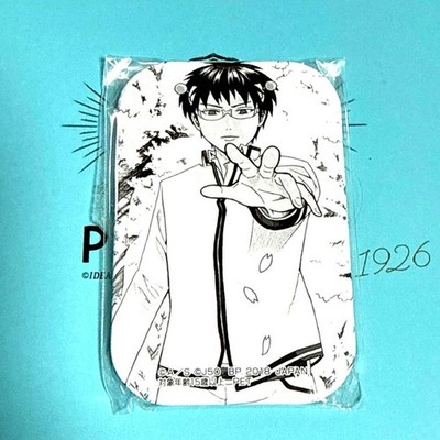 Sakki Kusuo Psi-nan Weekly Jump 50th Anniversary Square Pin Badge Jean