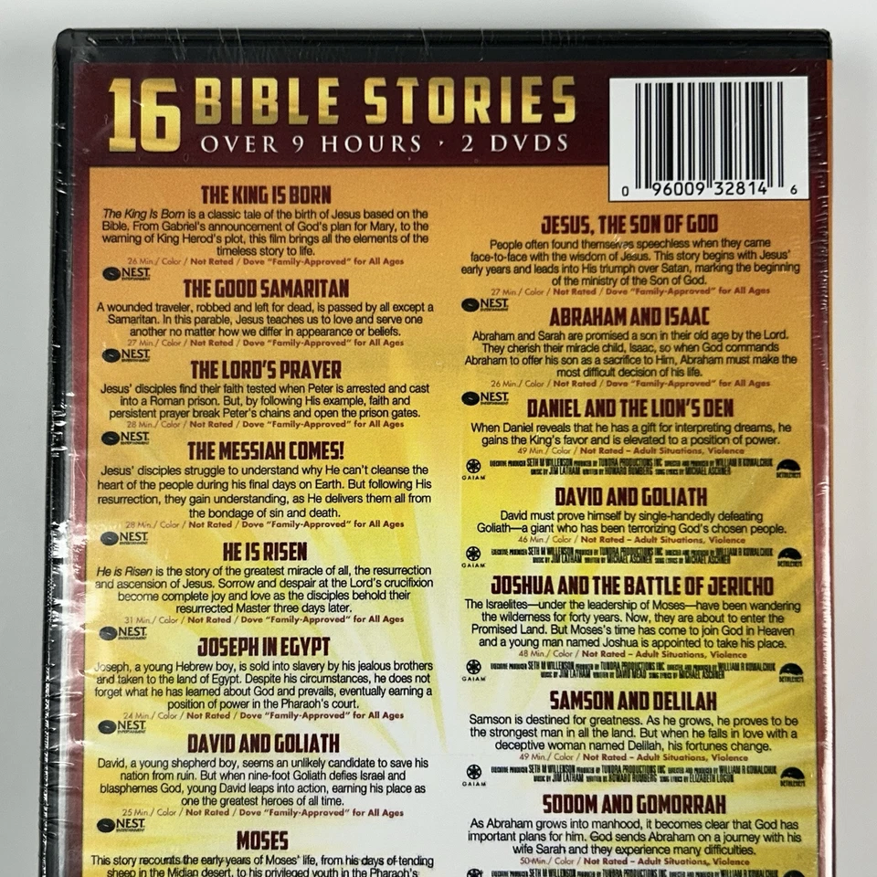 16 Bible Stories for the Whole Family (DVD + Bonus Sing-A-Long CD, 2014) New - Image 3 of 4