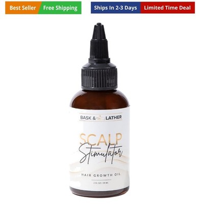 Scalp Stimulator Hair Growth Oil, Cold Pressed Mint and Rosemary Blend