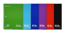 Spiral Notebooks - 1 Subject, 70 Sheets, WIDE Ruled, 8in x 10in, Bulk Pack, P...