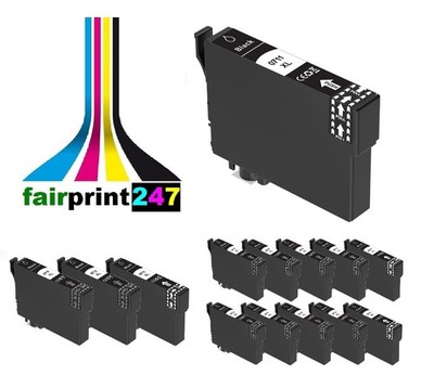 XL Druckerpatronen für Epson ersetzt T0711 schwarz 16ml kompatibel kein original