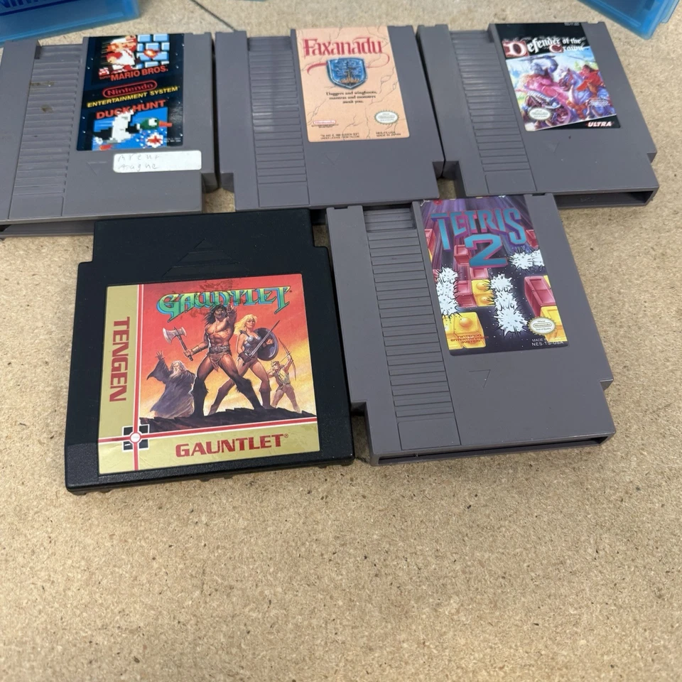 Lote de 10 NES Auténticas Misión Imposible Mármol Locura Mario Faxanadu Tetris Foto 3 de 4