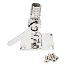 VHF Antenna Mounts, Heavy Duty Adjustable Boat Stainless Steel Base Ratchet F...