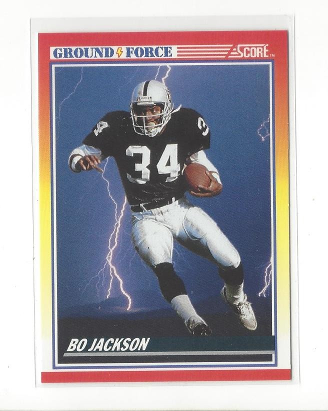 1990 Score (Ground Force) #330 Bo Jackson Raiders