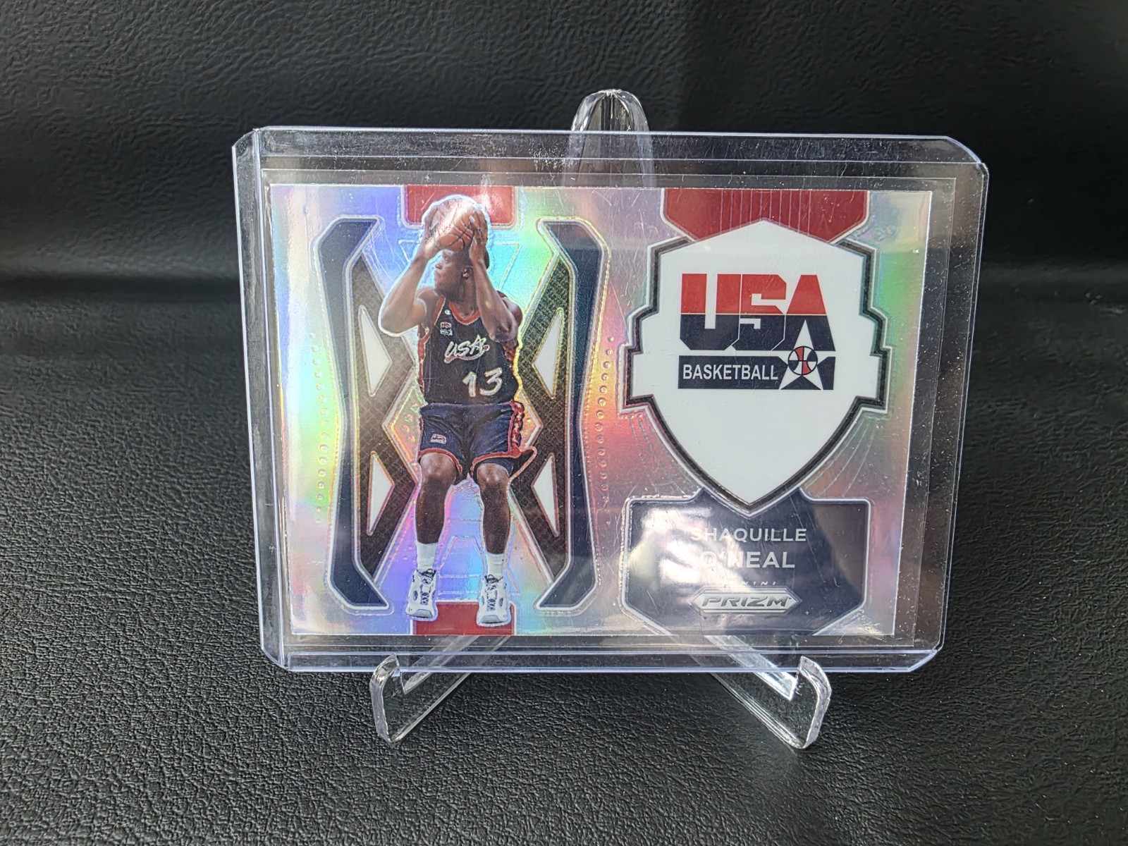 SHAQUILLE O'NEAL 2021-22 PRIZM BASKETBALL USA BASKETBALL SILVER HOLO PRIZM