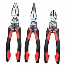 3PCS Combination Pliers Set, 9 In 1 Multifunction Electrician Tool, 8.5" Long 