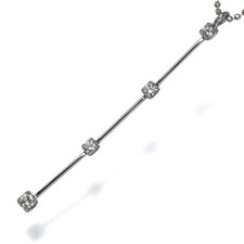 Necklace Diamond 18K 750 White Gold