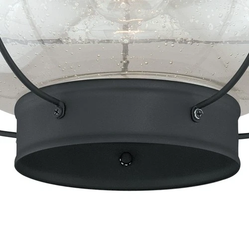 Vaxcel Lighting T0144 Chatham 1 Light Semi-Flush Mount Outdoor - Black - Picture 4 of 12