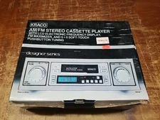 (NEW) Vintage Kraco Model ETR-1081B AM/FM Cassette Radio In Box - Fast Shipping