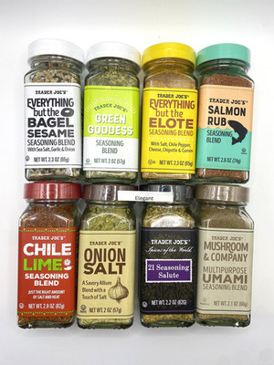 8 Pack Trader Joe's 8 Flavors Spice Seasoning Variety Set Great Value Bundle