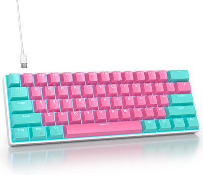 Surmen 60% Percent Gaming Keyboard Mechanical with Linear Red Switch, 61-Keys Pi