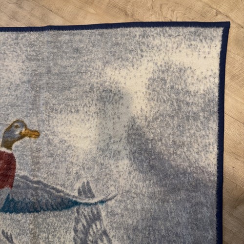 VTG BIEDERLACK Geese Duck Hunting Nature Fleece Throw Blanket 74x54 Made in USA - Picture 11 of 12