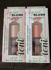 IONI “Warm Rose” & "Soft Pink"  Hydrating Buildable Liquid Blush - NIB - 