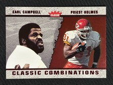 2003 Fleer Tradition Earl Campbell Priest Holmes Classic Combinations # 1 of 30