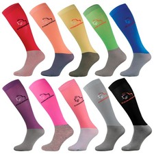 Womens Long Equestrian Socks by Comodo Breathable Knee High Horse Riding Socks