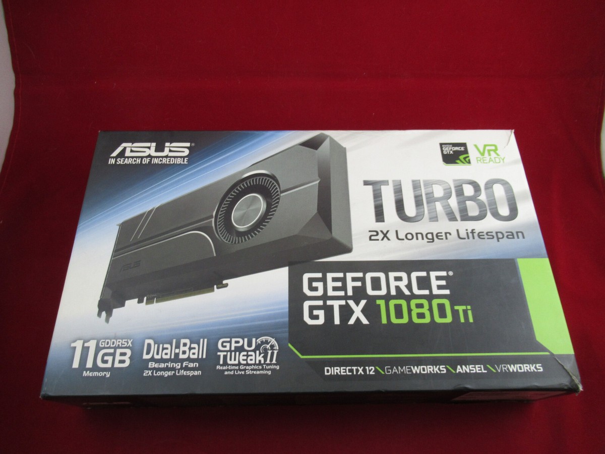 ASUS GeForce GTX 1080 TI 11GB Turbo Edition GDDR5X Graphics