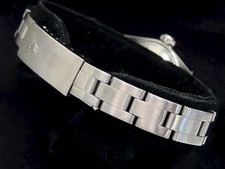 Rolex Date Ladies Stainless Steel Watch Quickset Oyster Band Silver Dial 69160 4