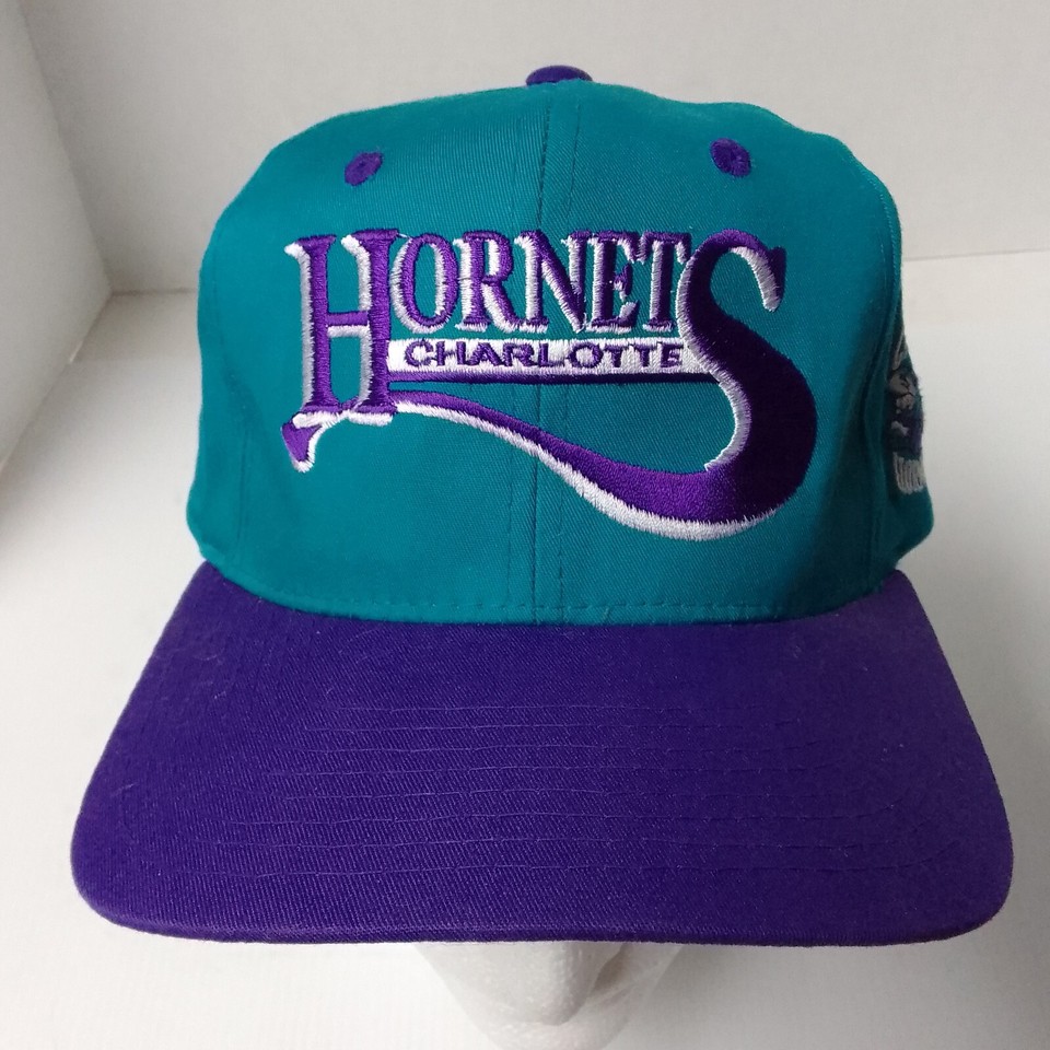 Vintage Starter Hat NBA Charlotte 90s Snapback Basketball