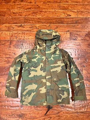 Alpha Industries Parka Jacket Extended Cold Weather USGI Camouflage Sz M Reg