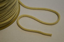 BRAIDED COTTON CORD ECRU ROPE STRING FOR CRAFT 6MM DIAMETER
