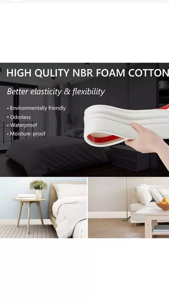 Flexible Wall Baseboard Moulding Trim, Peel and Stick Rubber Wall Base