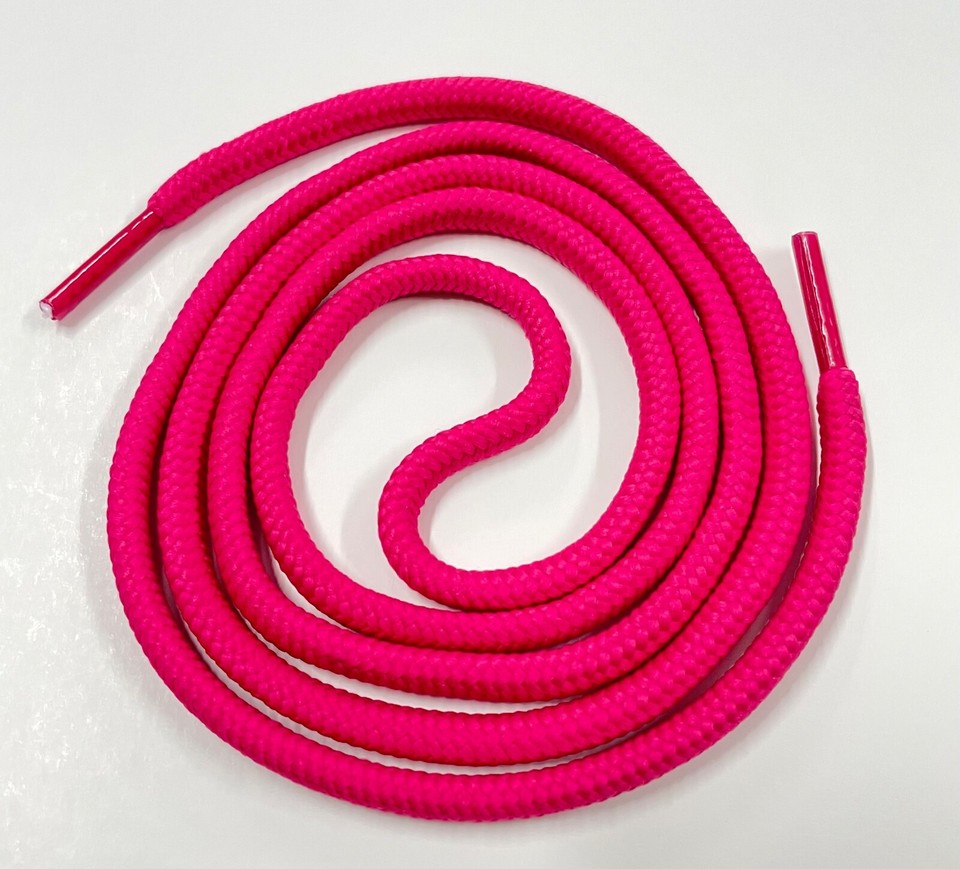 5mm Thick Round Athletic Shoelaces - Neon Color Sport Sneaker Laces For Shoes