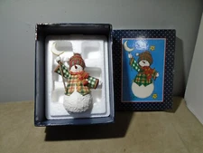 1998 LANG AND WISE CLASSIC SANTA SNOWMOON SNOWMAN 5.25” FIGURINE SHERRI BUCK BAL