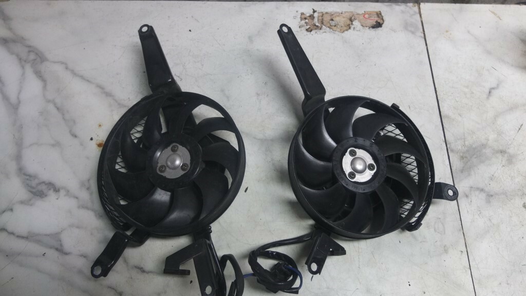 02 Kawasaki ZX1200 ZX 12 1200 ZX12 C Ninja Radiator Cooling Fans