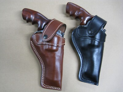 Azula Leather Strong Side Outdoor Belt Holster For S&W N Double Action Revolvers