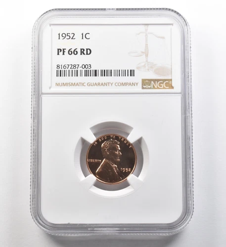 1952 Lincoln Wheat Cent PF66 RD NGC *8112