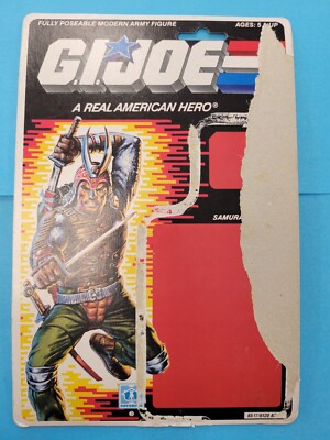 Vintage GI Joe ARAH Budo Uncut Cardback File Card Great shape
