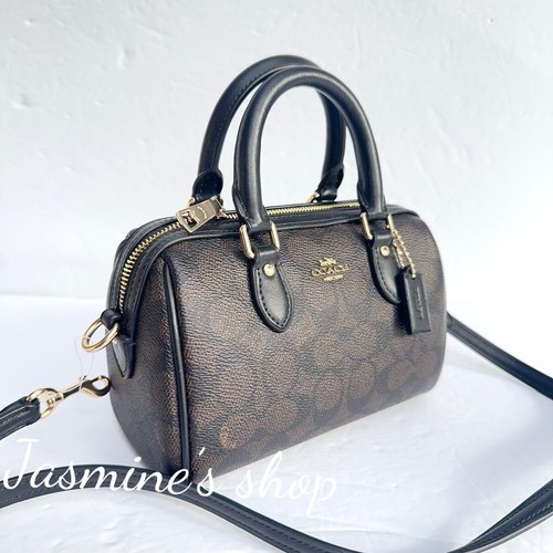 Bolso Bandolera Coach Mini Rowan Nuevo con Etiquetas en Lona Signature CW329 - Imagen 3 de 12