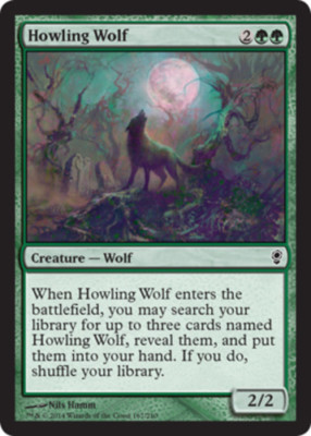 4 Howling Wolf NM-Mint Conspiracy Green C mtg SPARROW MAGIC 4x x4