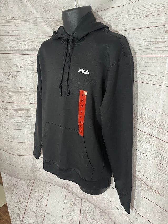 Sudadera con capucha negra para hombre FILA talla M mediana Foto 2 de 4
