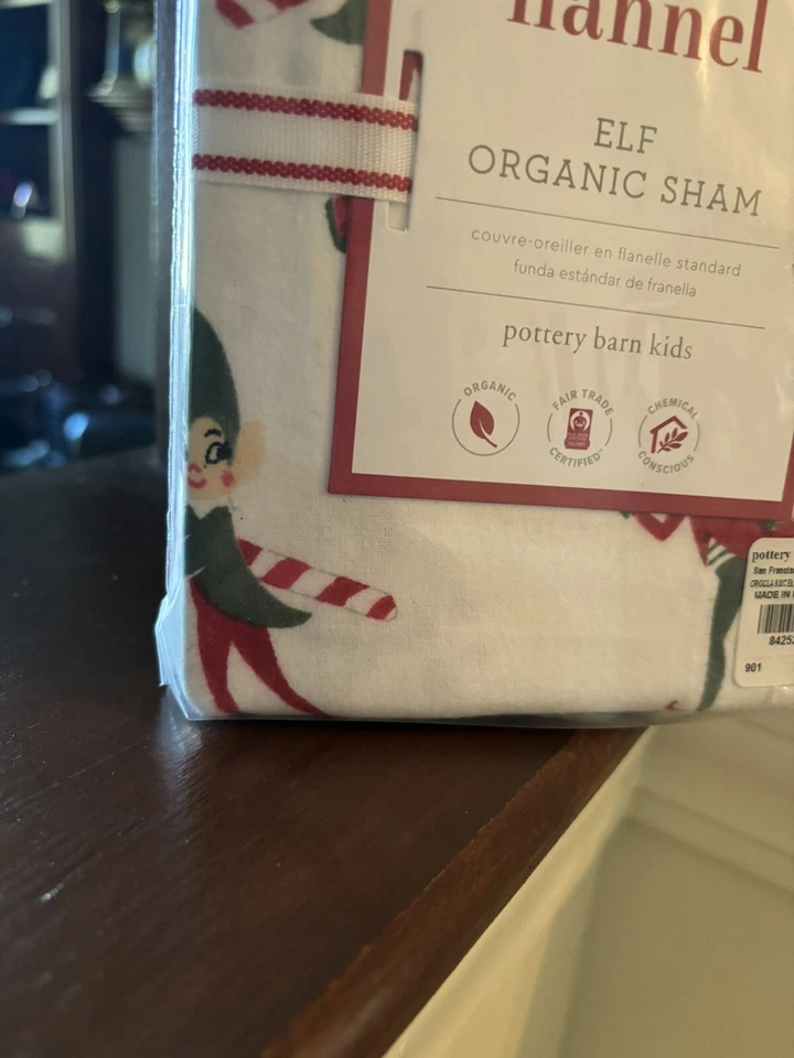 Granero de cerámica ALMOHADA SHAM ELF Disney vacaciones Navidad fiesta regalo escuela niño - Foto 3 de 4