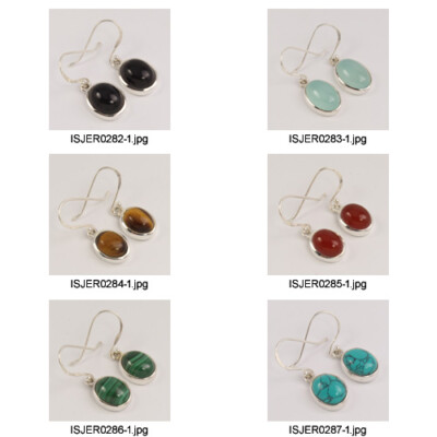 925 Sterling Silver Black Onyx Gemstone Handmade Jewelry Dangle Earring