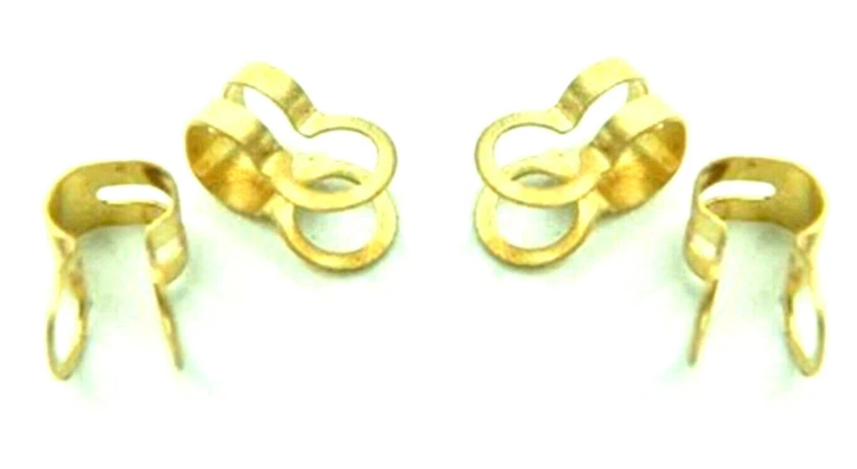 M&J PRODUCTS No.8 Bath Ball Chain Attachment Electro Brass Qty 4 Bath Chain Link Attachment