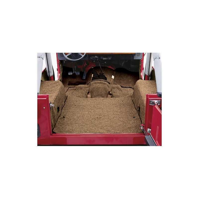 Tapis brun d'intérieur Jeep CJ moquette de sol marron pour auto ancienne CJ7 CJ5 76-86