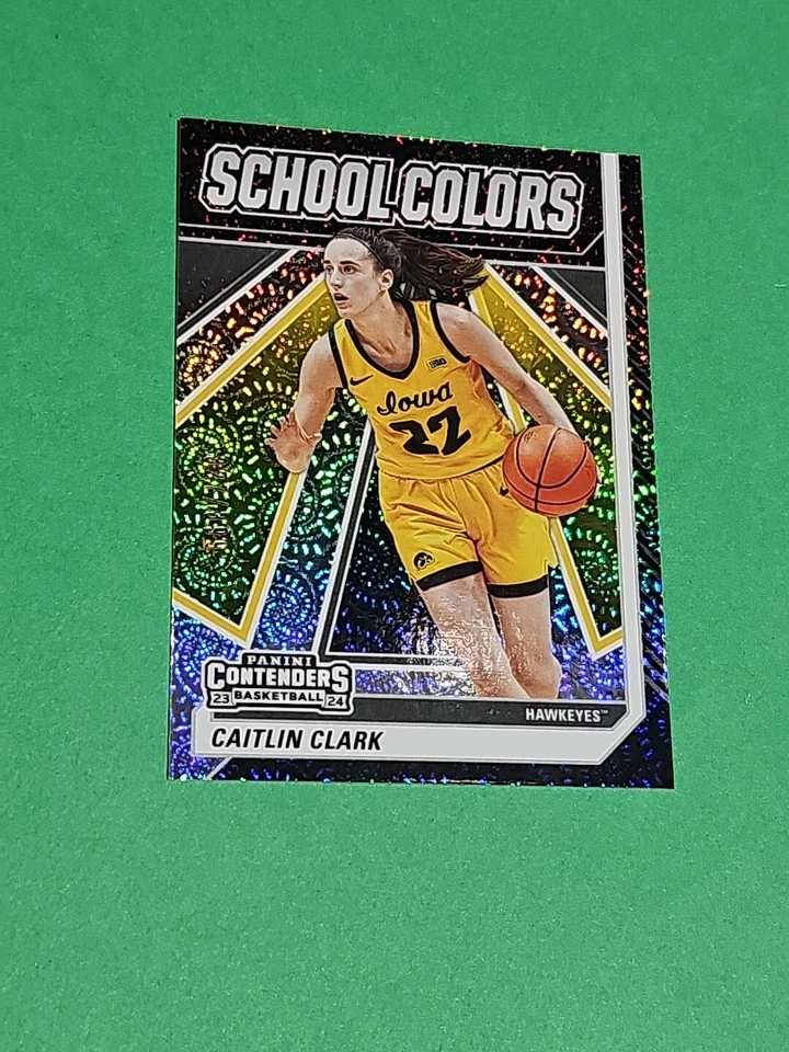 💎 Raro #d 327/399 Caitlin Clark Panini Contenders Escuela Colores Remolinos Lámina SC3 Foto 3 de 4