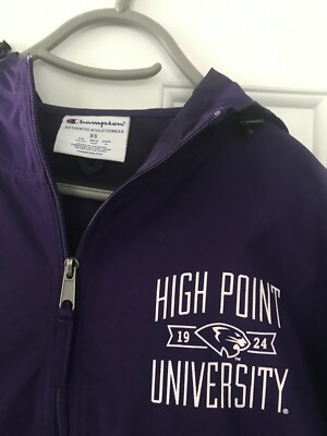 Champion Authentic AthleticWear Hooded Windbreaker Jacket, High Point Univ, XS