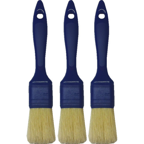Super Blue 30mm Gelcoat Laminating Plastic Ferrule Low Bristle Loss Brushes 3pk