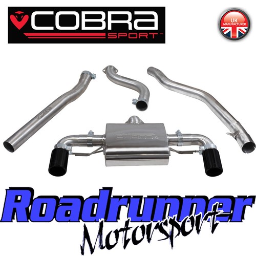 Cobra BMW M240i Exhaust Cat Back System Non Res AUTOMATIC Black Tip F22