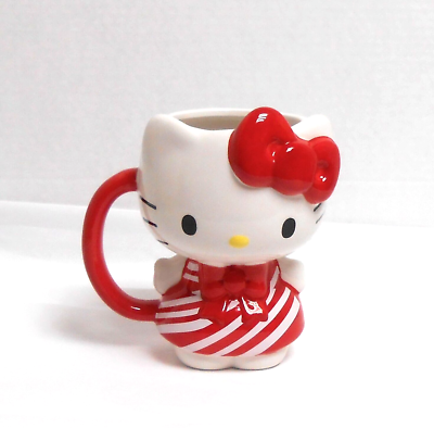 Sanrio Hello Kitty Figural Christmas Candy Cane Dress 22 Oz Mug | eBay