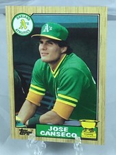 1987 Topps JOSE CANSECO #620 RC All-Star Rookie Gold Cup