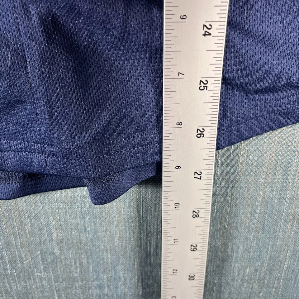 Majestic MLB Boy Jersey Blue Tampa Bay Rays Evan Longoria Size L 14-16 Polyester - Image 4 of 4