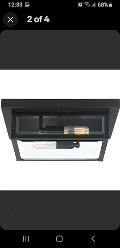 Wvr1612ek Westover Modern Industrial Outdoor Flush Mount Ceiling Lighting 2light - Picture 2 of 4