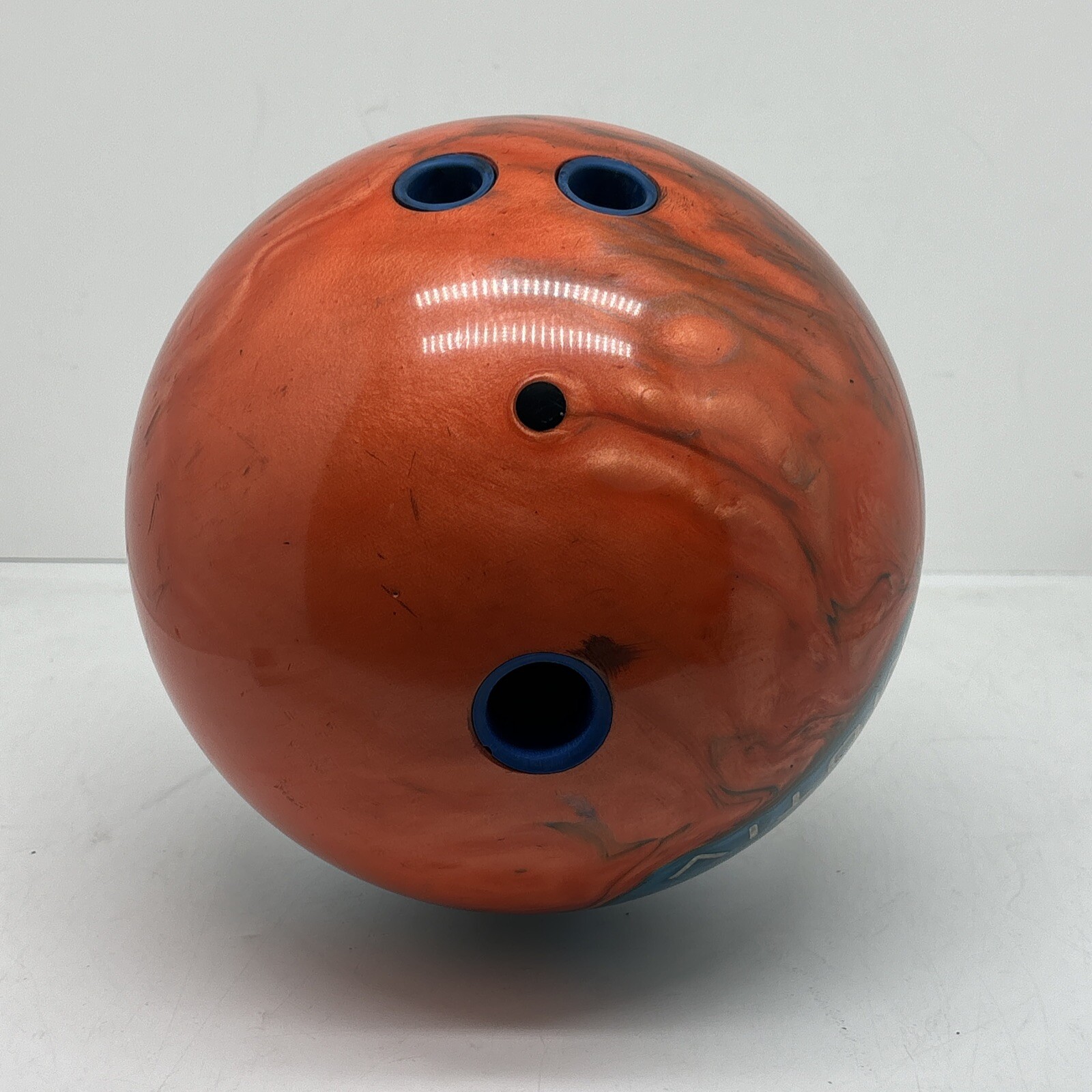 Motiv Jackal Flash Bowling Ball 14lbs Orange Gray Blue EXCELLENT eBay